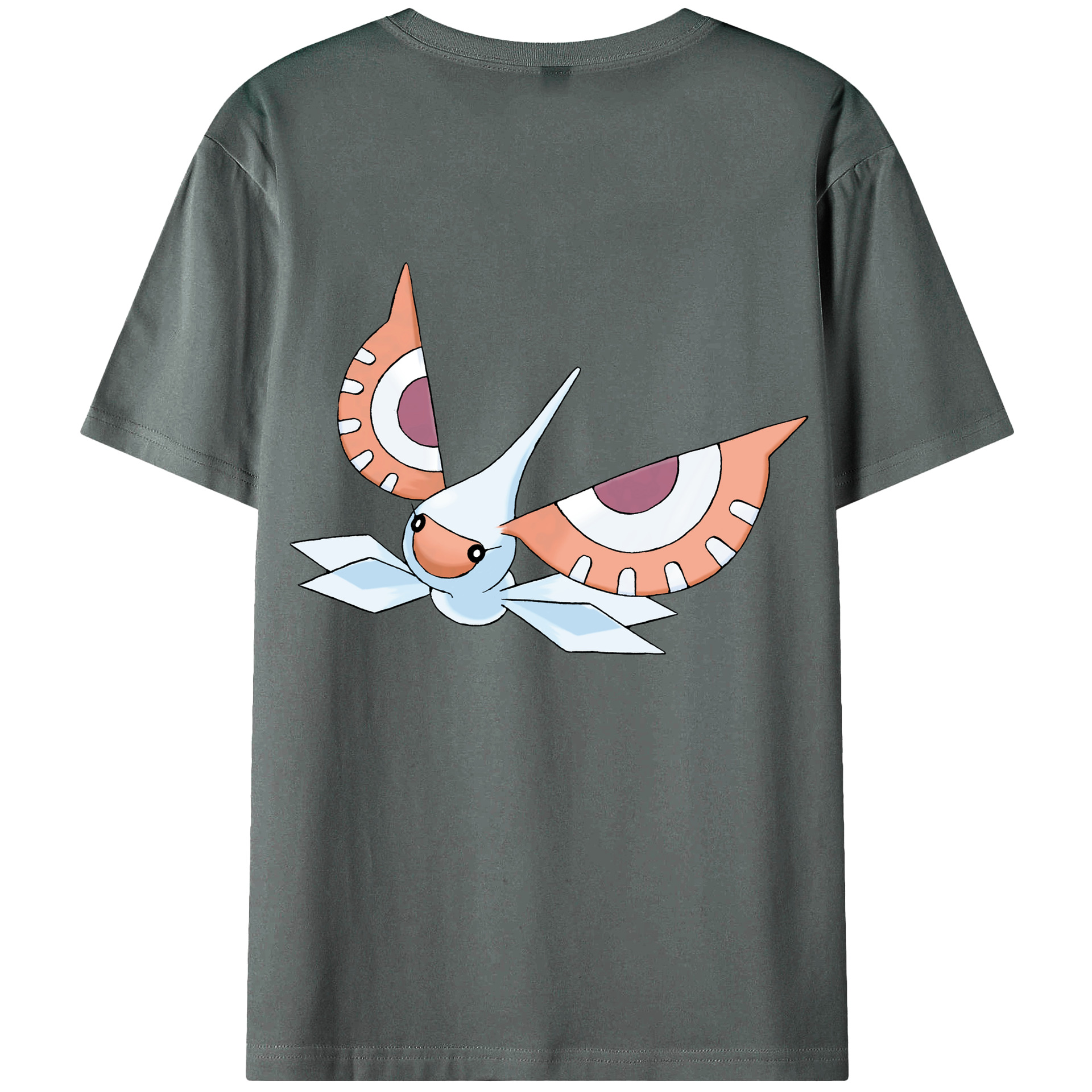 （画像用） ポケットモンスター Pokémon 綿100％ メンズ半袖Tシャツ（バックプリント） 通気性